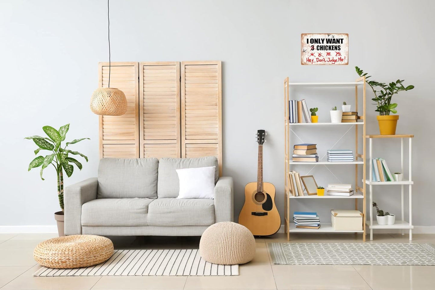 Funny Metal Tin Sign Decor I Only Want Chickens Hey...Don't Judge Me Farm Outdoor Chicken Coop Rustic Wood Decor Home Room Vintage Wall Poster Art Gift 8x12 in