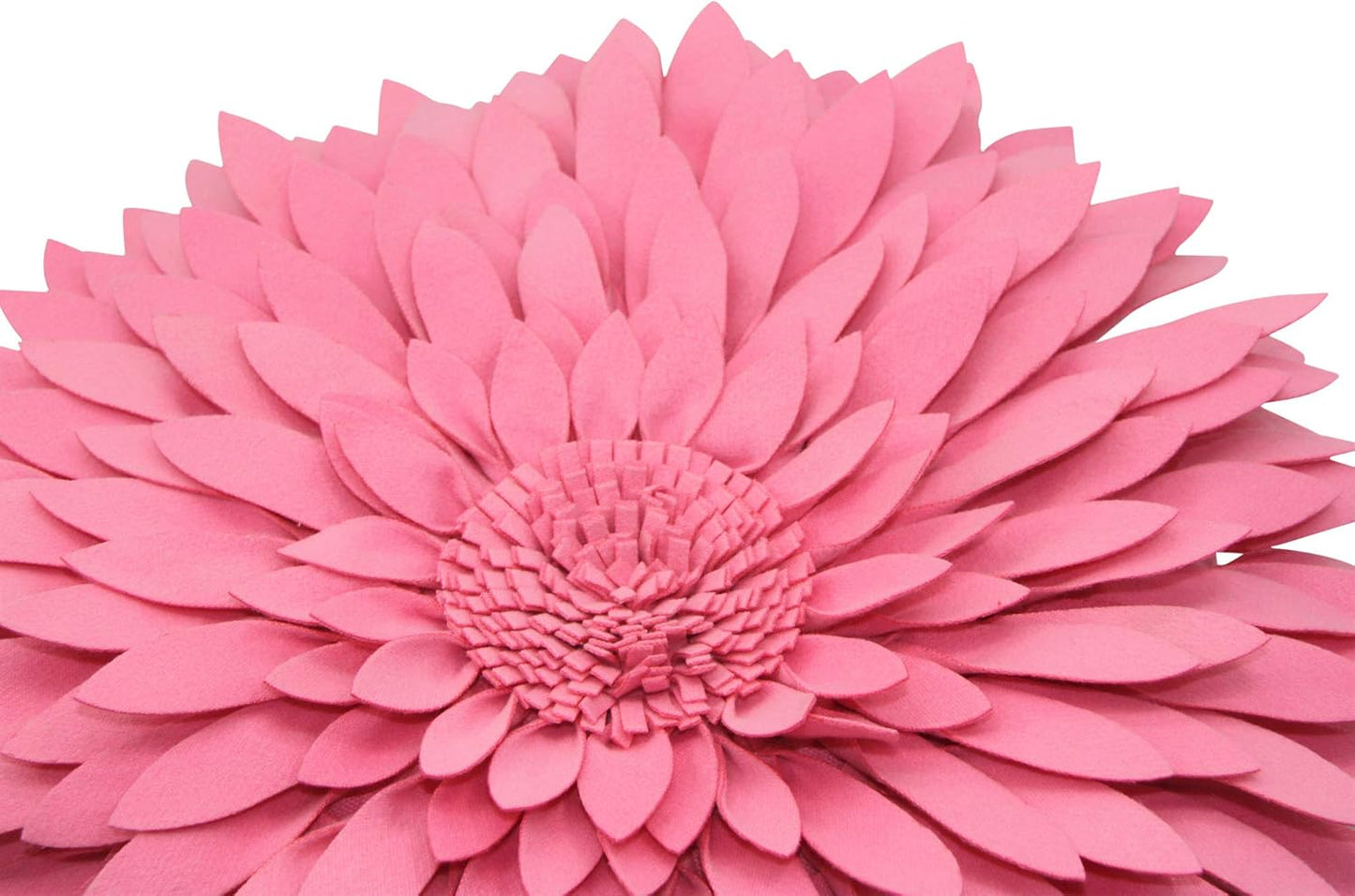 Contempo Lifestyles Daisy Decorative Pillow - Patented 3D Daisy Flower Design, Couch & Bed Decor (18" Flower, 16" Pillow with Insert, Solid Pink)