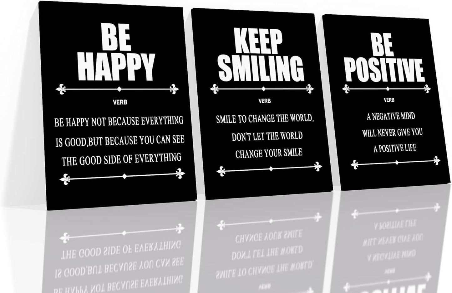 Inspirational Canvas Wall Art 3 Piece Quotes Success Entrepreneurs Posters Print Office Decor Picture Painting Artwork for Office Bedroom Bathroom Wall Picture Ready to Hang [36''W X 16''H]