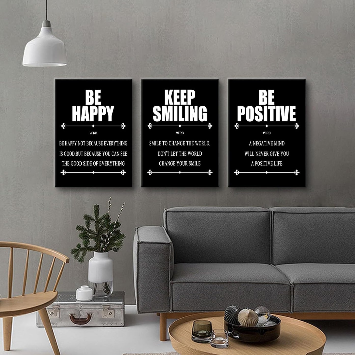 Inspirational Canvas Wall Art Home Decor 3 Pieces Motivational Entrepreneur Poster Print Positive Picture Painting Artwork for Living Room Gym School Office Stretched and Framed [60''Wx28''H]