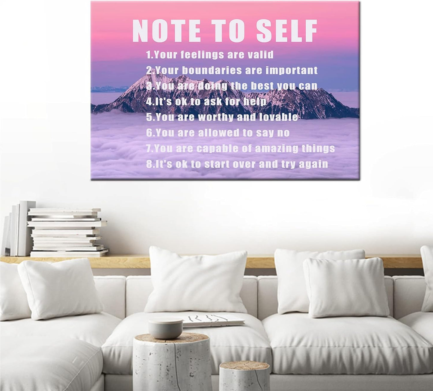 Landscapes Wall Art Inspirational Picture Entrepreneur Quotes Motivational Note to Self Painting Poster Print on Canvas Wall Artwork for Living Room Bedroom Office Framed Ready to Hang [24''Wx 36''H]