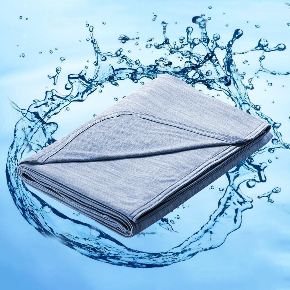 Marchpower Cooling Blanket for Hot Sleepers Kids, Arc-Chill Cool Throw Blanket with Double-Sided Design, Japanese Cooling Fiber Absorbs Body Heat, Lightweight Soft Blanket for Baby Sleeping Travel