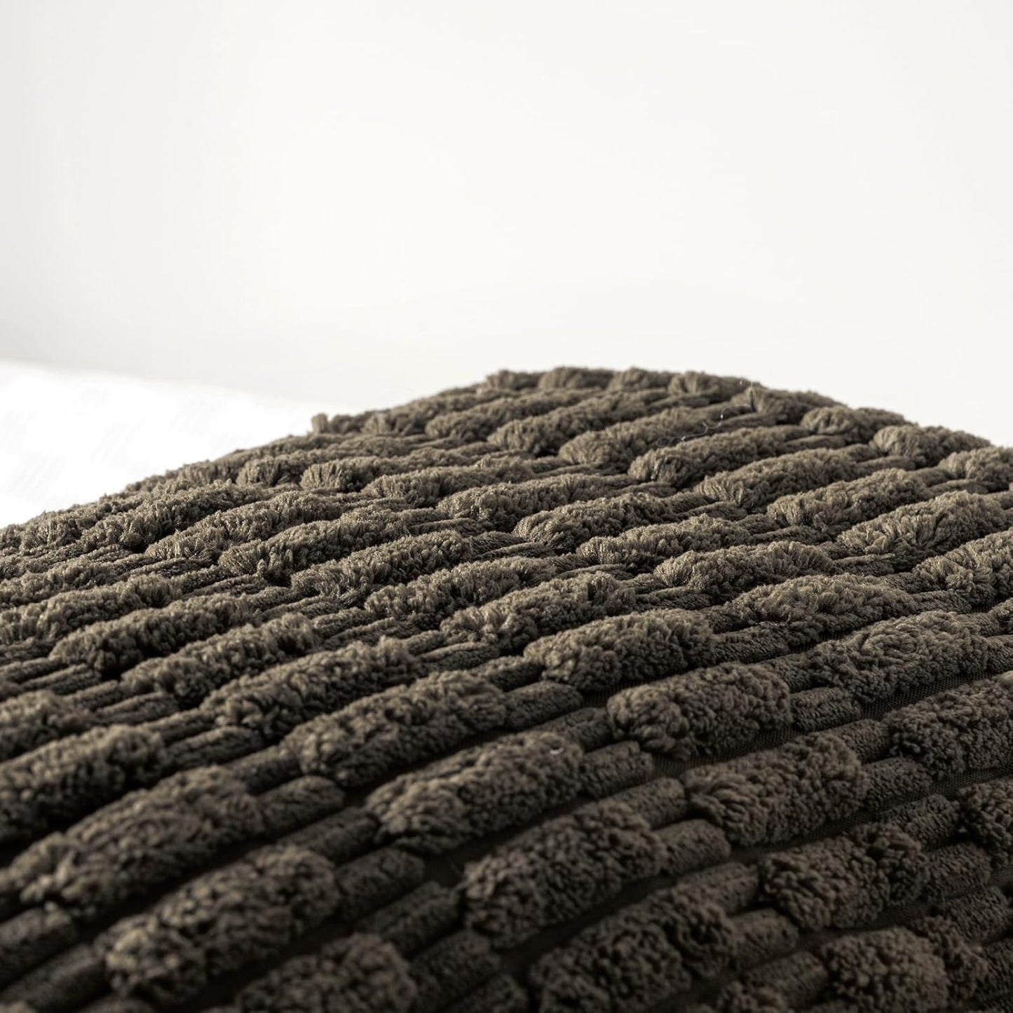 Fancy Homi Dark Brown Long Body Lumbar Decorative Throw Pillow Covers 14x36 Inch for Bed Couch Bedroom Bench, Soft Corduroy Rectangle Solid Pillow Case, Rustic Farmhouse Boho Room Decor