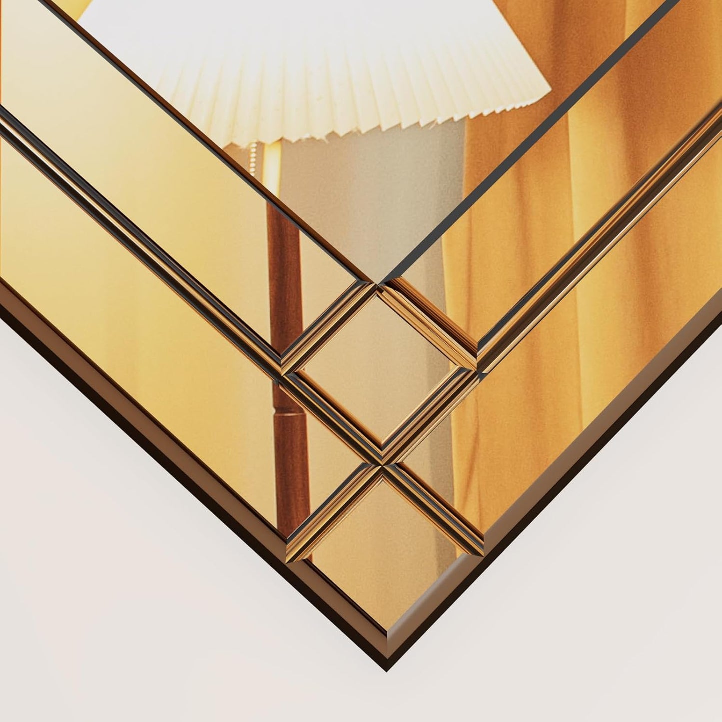 COOL2DAY 18" x 30"Frameless Rectangular Wall Mirror,Polished Beveled Edge Decorative Mirrors Modern Wall Decor Mirrors Silver Wall Mirror for Bathroom Vanity, Entryway and Living Room