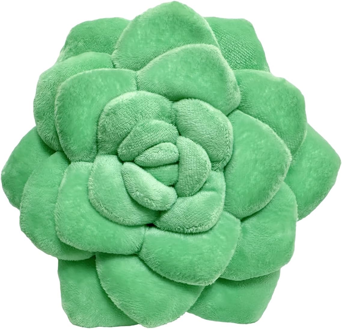 Fleshy Greenery Plush Cushion – Hand-Stitched 3D Flower Throw, Botanical-Shaped Accent for Bedroom, Living Room, and Home Décor 25cm/9.84in