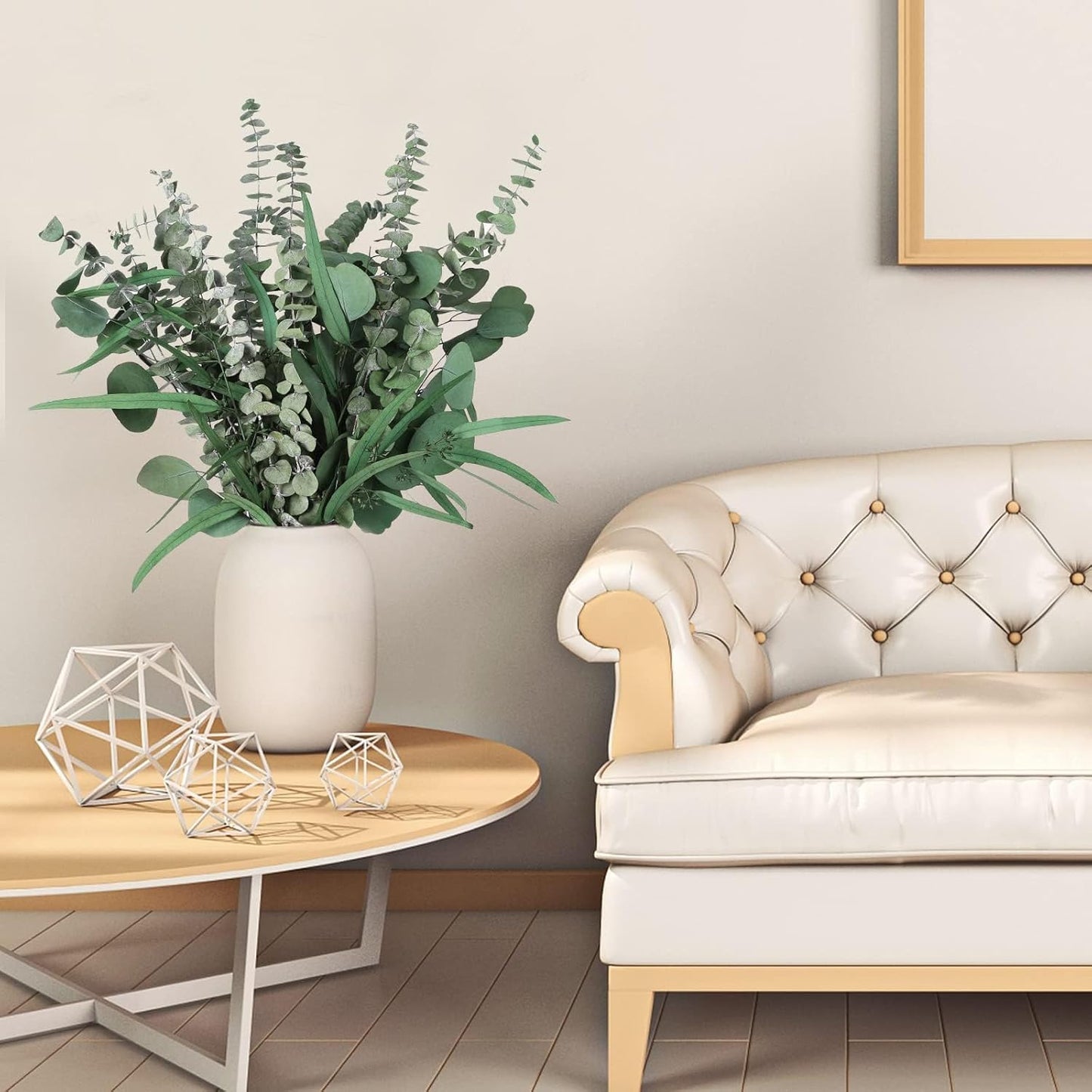 Eucalyptus Stems Mixed Dried Eucalyptus Bundle 15PCS Natural Eucalyptus Stems Greenery Plant for Wedding Bouquet Shower Hanging Home Spring Decoration