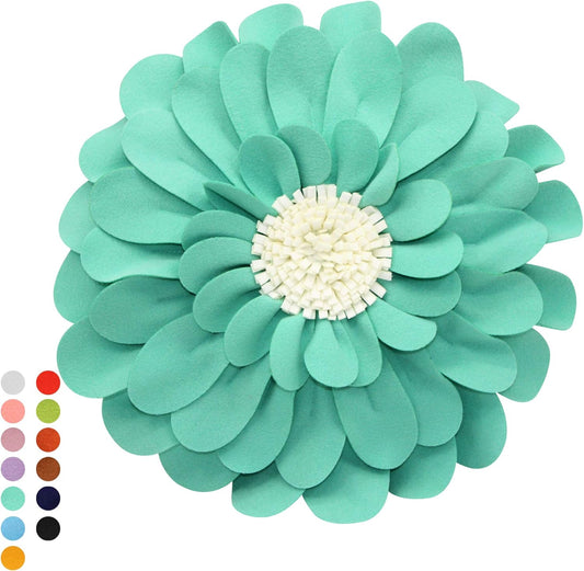 Decorative 3D Happy Daisy Throw Pillow - Patented Flower Shape Design - Soft & Cozy Couch & Bed Pillow