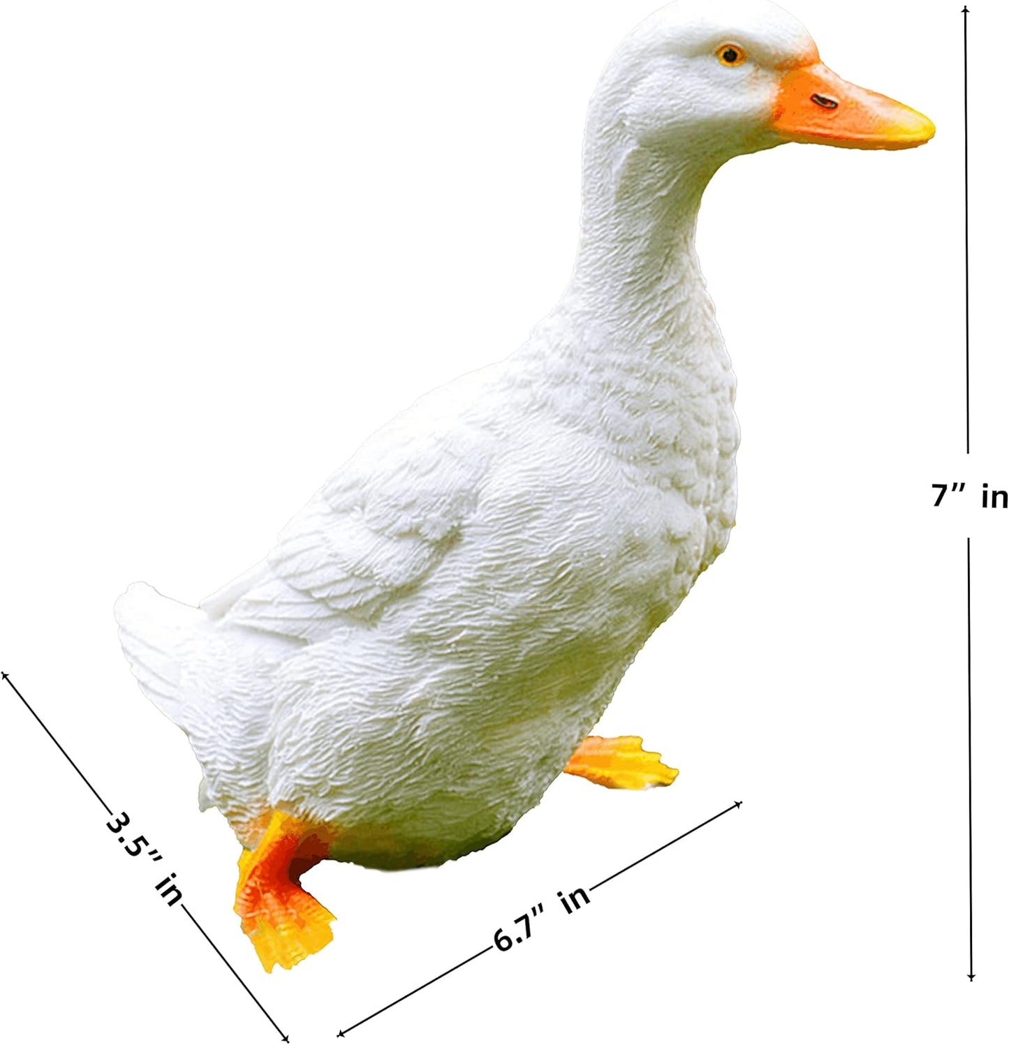 Coolboy Real Duck Figurine - Indoor/Outdoor Resin Animal Statue, Perfect for Garden Decoration