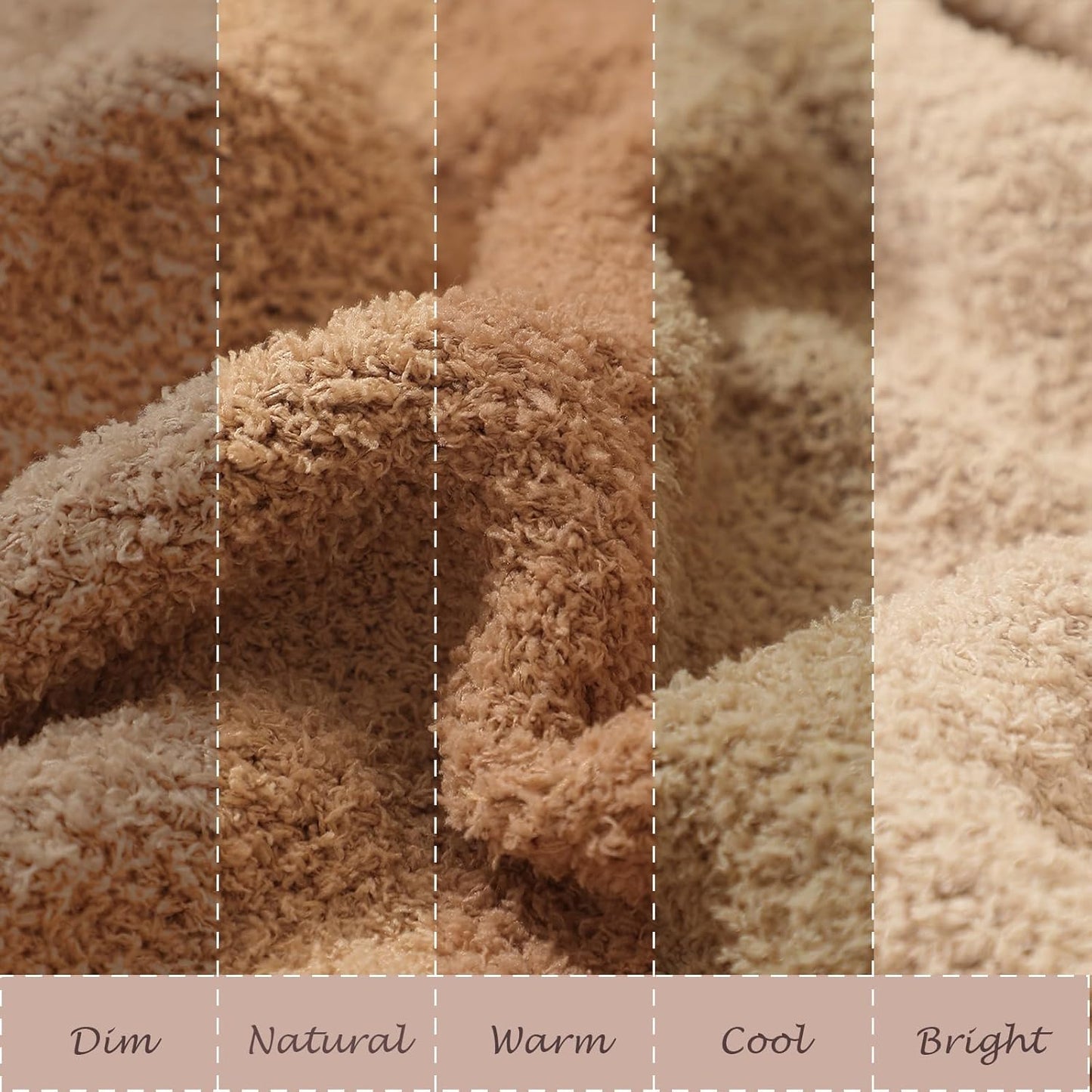 bearberry Super Soft Fluffy Throw Blanket Lightweight Cozy Warm Throw Blankets for Couch Bed Sofa All Season (Camel, 50”x60”)