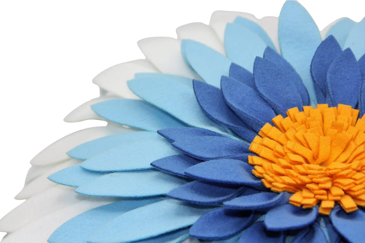 Contempo Lifestyles Flower Decorative Pillow - 3D Daisy Flower Pillow, Sunflower Throw Pillow -14.5 x 13 inch Round Decor Pillow - Flower Home Decorations - Couch & Bed Flower - Shaped Pillow