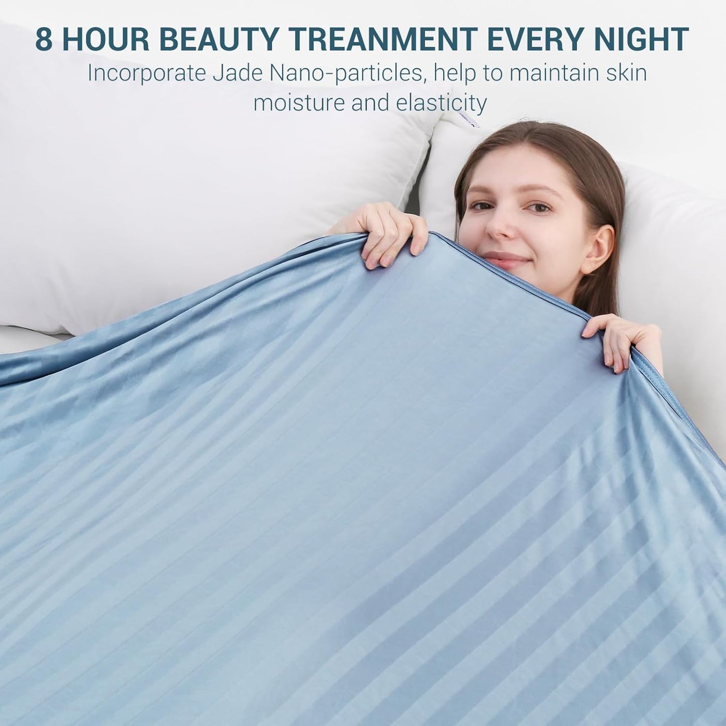 Elegear Revolutionary Cooling Blanket King, Absorbs Heat to Keep Body Cool for Night Sweats, Double Sided Arc-Chill3.0 Cooling Fiber Q-Max>0.5, Lightweight Summer Cold Blankets for Sleeping 90“ x 108”