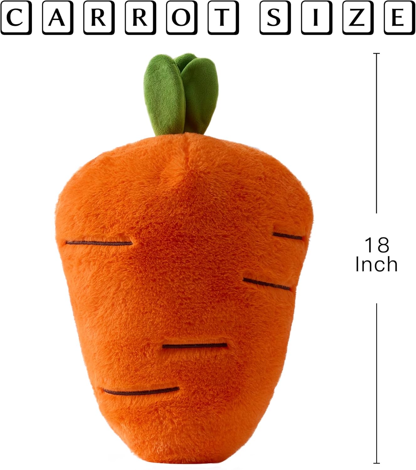 GIGIZAZA Throw Pillows Cute Fruit Pillows Decorative Aesthetic Fun Pillow for Bedroom Cushions Unique Farmhouse Couch Throw Pillow 18 Inch Funky Carrot Pillows