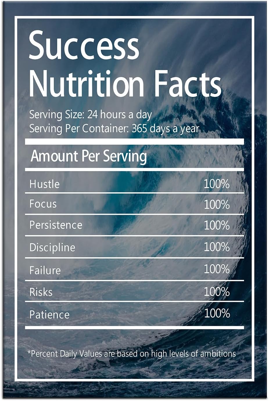 GoForArt Dream Big Motivational Canvas Wall Art, Inspirational Famous Quote Bedroom Living Room Decor, Positive Modern Landscape Mountain Office Dorm Room Poster Print (Inspirational-19, 24.00" x 36.00")