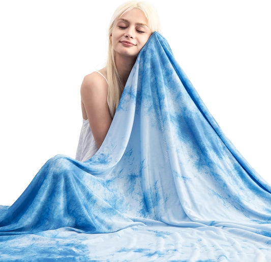 Marchpower Cooling Blanket for Kids, Cooling Blankets for Hot Sleepers, Arc-Chill Double-Sided Cooling Fabric Q-Max>0.5, Tie Dye Summer Blanket Cold Blankets for Sleeping