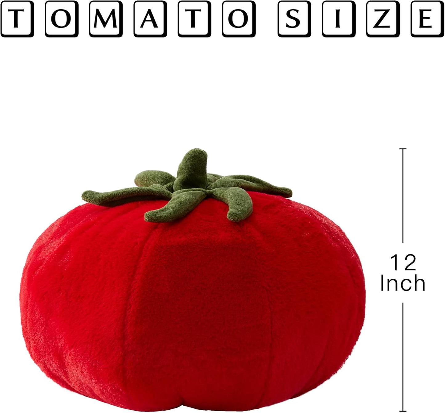 GIGIZAZA Cute Throw Pillows Tomato Red Pillows Decorative Aesthetic Fun Pillow Bedroom Cushions Unique Farmhouse Couch Throw Pillow 12 Inch Funky Fruit Pillows