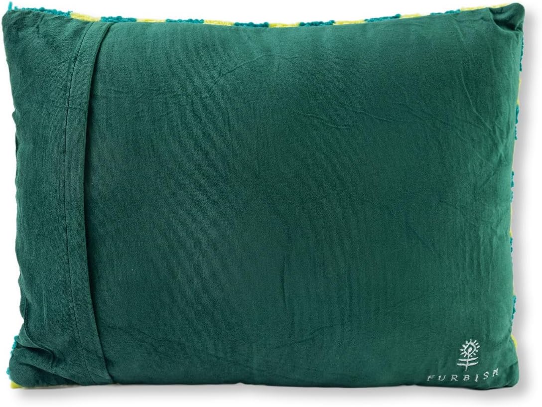 FURBISH Hook Decorative Throw Pillow - Doing The Most - 12"x16" - Small Embroidered Designer Pillow for Living Room, Couch, Sofa, Chair & Bed - Eclectic Home Decor