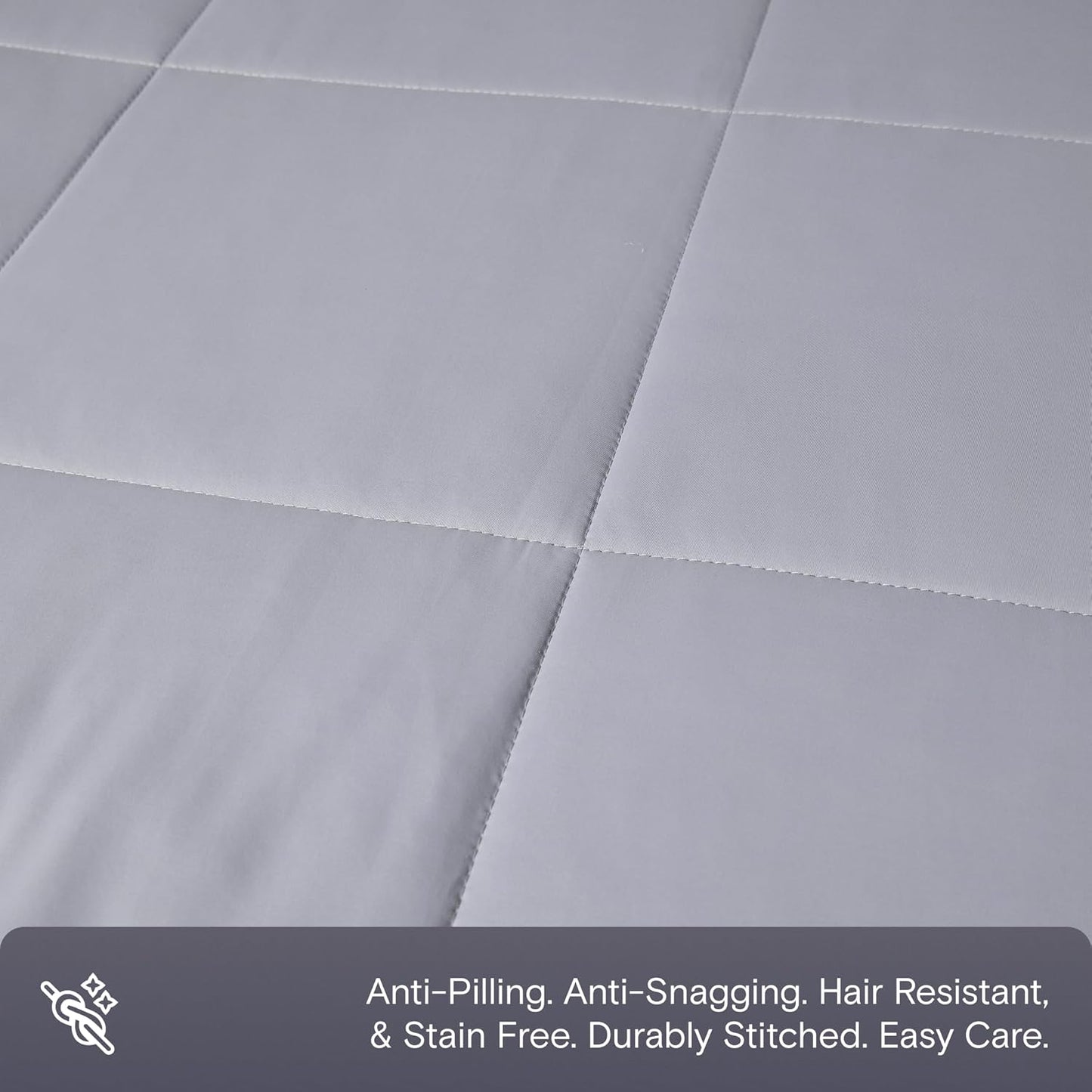 DOZ Summer Cooling Comforter, Cooling Blanket for Hot Sleepers and Night Sweats, Q-Max Over 0.4, Cool to The Touch Cover, Breathable, Lightweight, Soft, 106"x90", Thundercloud, King/Cal King