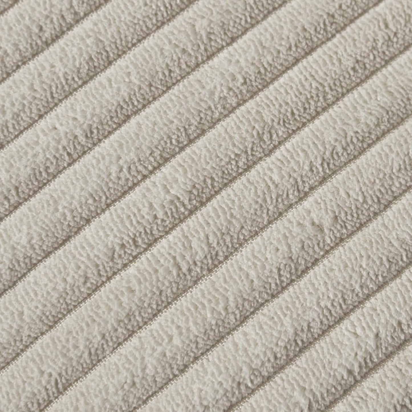 Fancy Homi 2 Packs Neutral Taupe Decorative Throw Pillow Covers 18x18 Inch with Pom-poms for Couch Bed Sofa, Aesthetic Modern Organic Farmhouse Boho Home Decor, Soft Corduroy Cute Accent Cushion Case