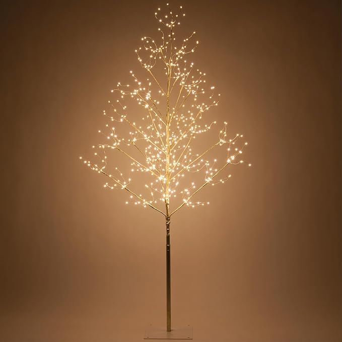 5 Ft Gold Fairy Light Tree Home Décor Fairy Tree Gold Room Decor, 570 Warm White LED Lights