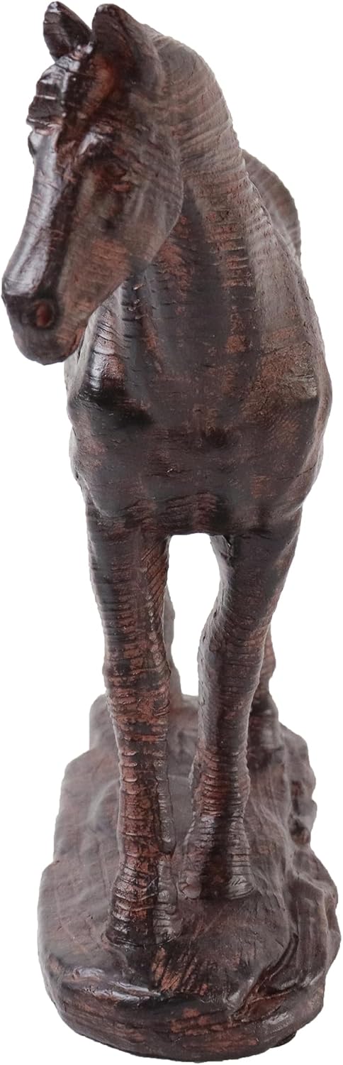 Hymmah Hourse Statue Home Decor Rustic Home Decorations for Living Room, Boho Sculpture Resin Animal Collectible Figurines for Indoor Decor