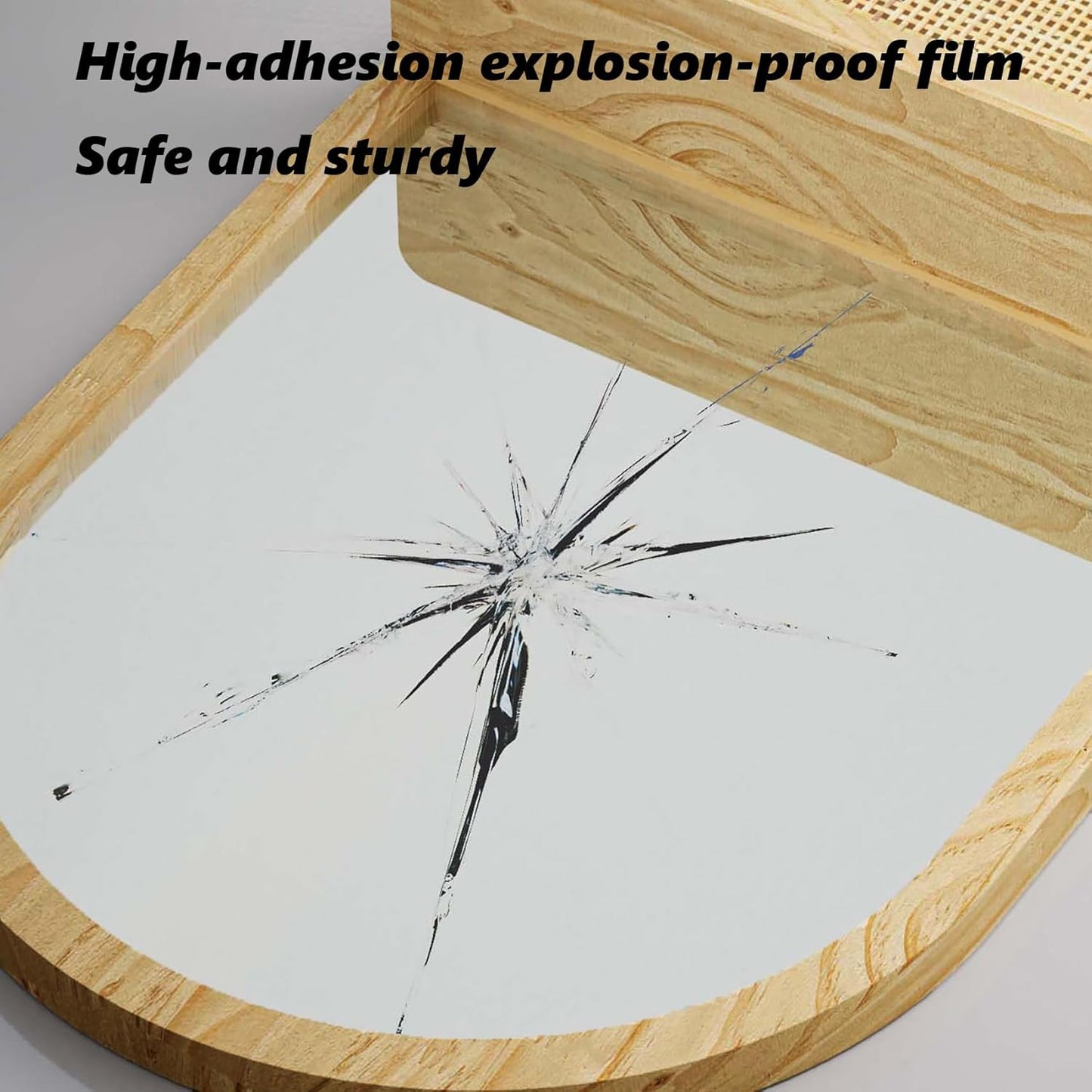 Entryway Mirror with Hooks, 22x14 Inch Boho Wall Mirror with Removable Shelf, Oval Solid Wood Framed, Handmade Rattan Wall Mirror for Over Sink, Bathroom, Bedroom, Living Room, Hallway, Vanity