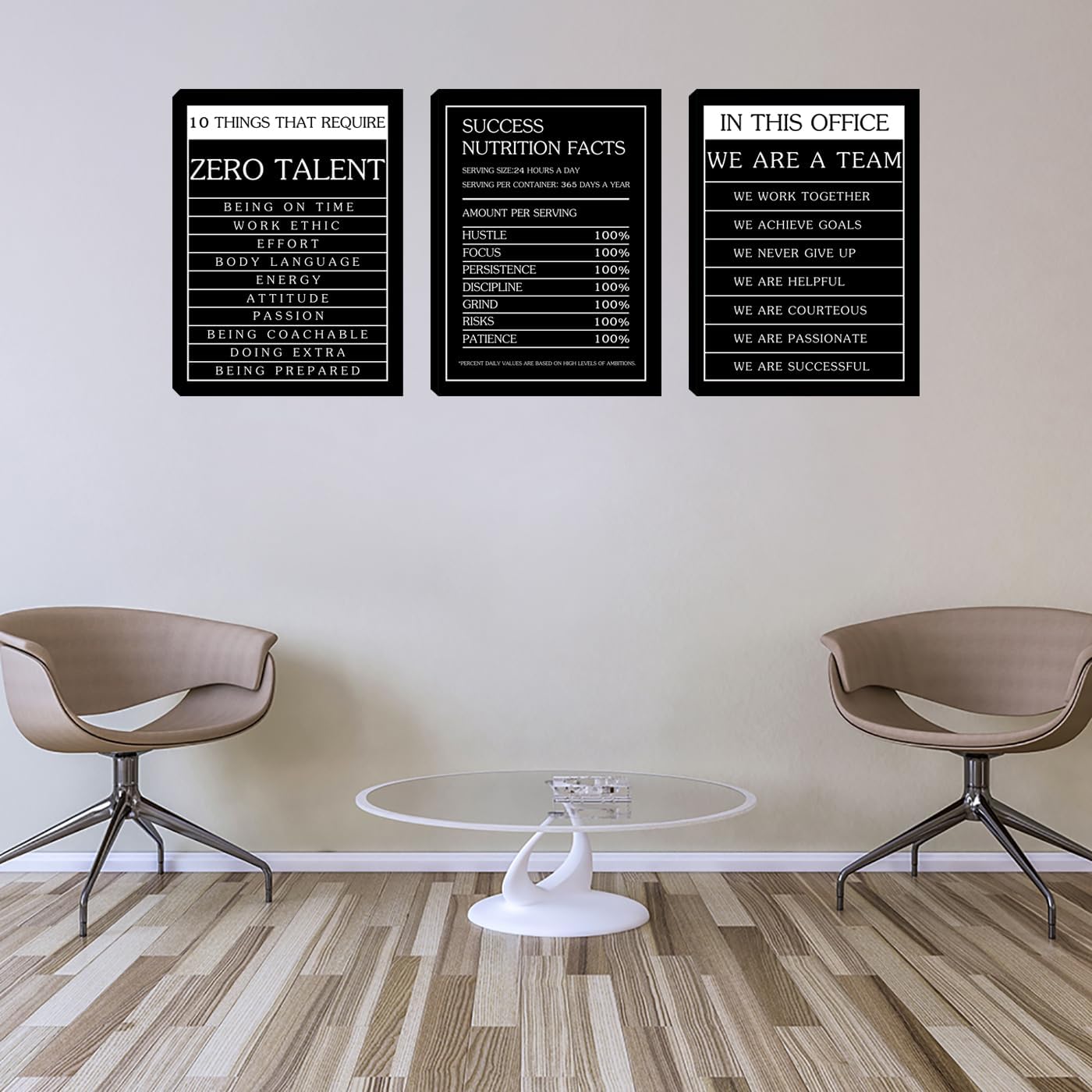 Large Motivational Canvas Wall Art Painting Office Wall Art Decoration Posters Prints for Living Room Bedroom Wall Decor Canvas Art Decoration for Bedroom Living Room Ready to Hang (72”Wx36”H)