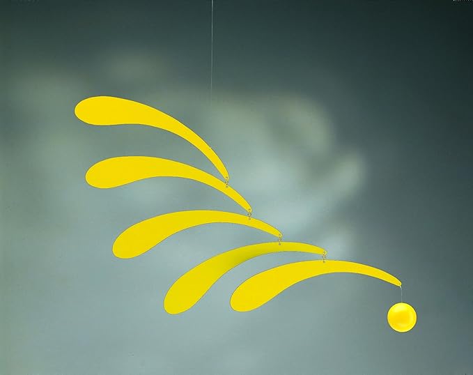 Flowing Rhythm Yellow Hanging Mobile - 18 Inches - Handmade in Denmark by Flensted