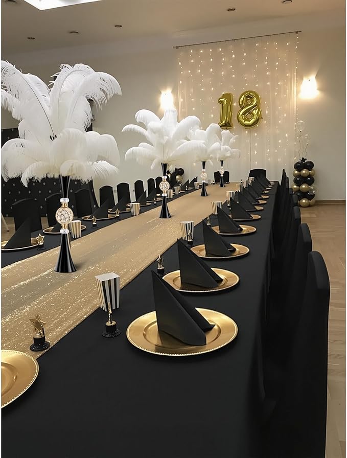 VIJIV Gold Tall Crystal Flower Vases for Centerpiece - 28'' Large Trumpet Vase for Bouquet Skinny Decorative, Table/Floor Vase Flower Stand for Party Event, Dining Table Décor, Bridal Shower, Wedding