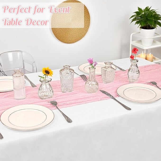 40Pcs Glass Bud Vase Set,Small Flower Vase for Tables Centerpieces Decor, Mini Vintage Clear Vase for Home,Wedding,Party Decorations（40 Pcs，Clear）