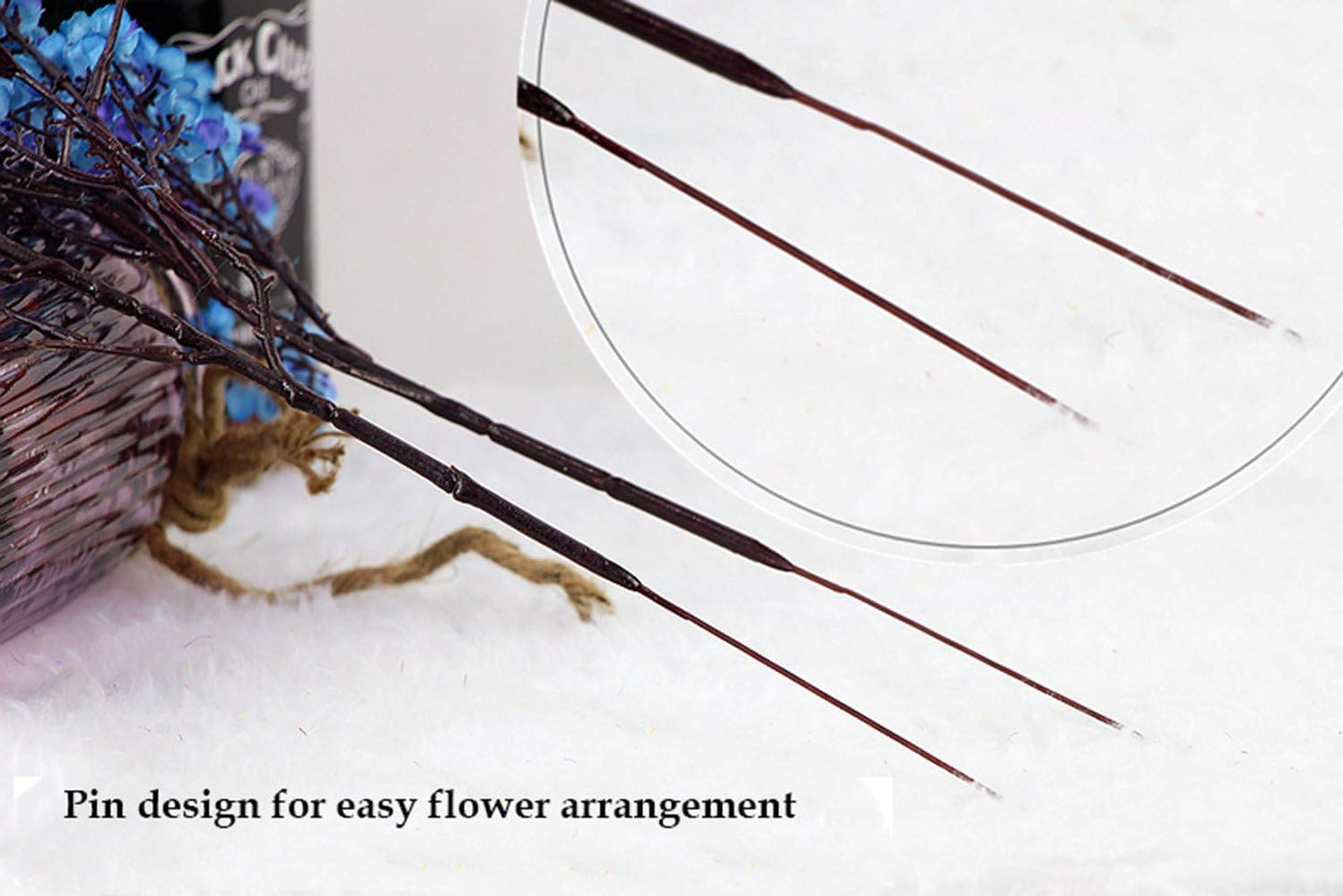 JAKY-Global Babys Breath Fabric Cloth Artificial Flowers 6 Bundle European Fake Silk Plants Decor Wedding Party Decoration Bouquets Real Touch DIY Home Garden(Pink)