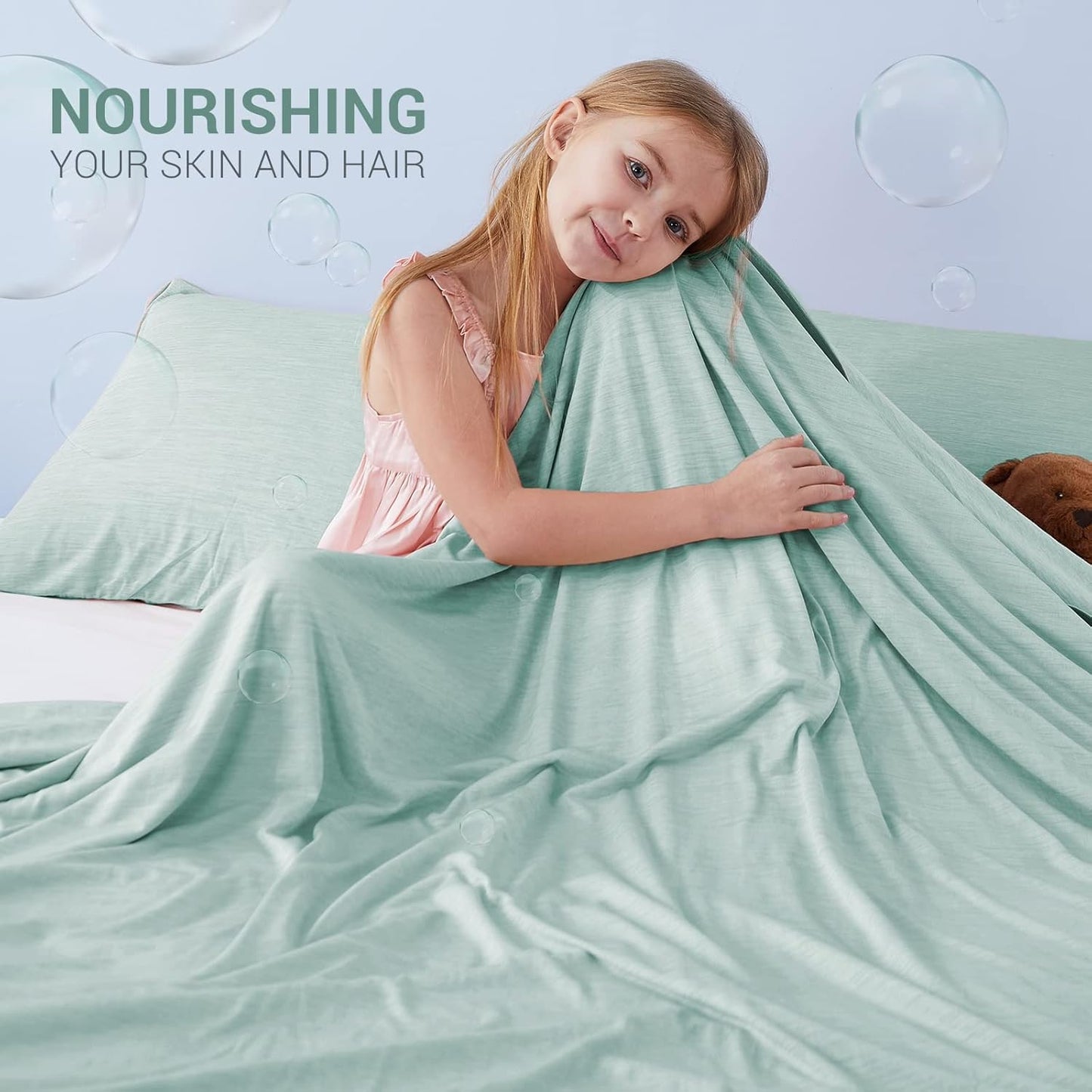 Marchpower Cooling Blanket for Hot Sleepers Kids, Arc-Chill Cool Throw Blanket with Double-Sided Design, Japanese Cooling Fiber Absorbs Body Heat, Lightweight Soft Blanket for Baby Sleeping Travel