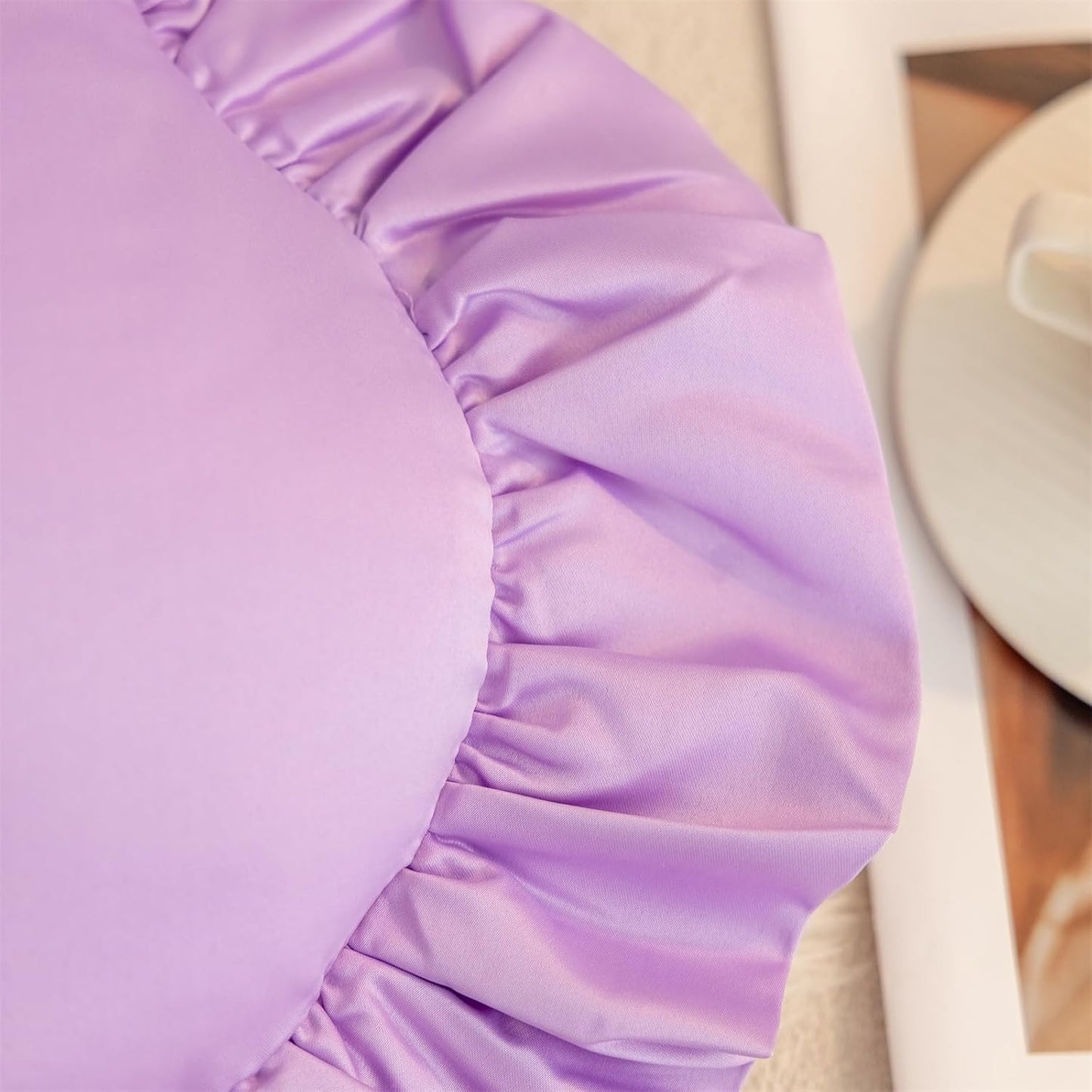 Heart Pillows, Cute Soft Room Decor Ruffled Love Heart Shape Throw Pillows Sofa Cushion Pillow for Living Room Bed Chair Car Floor Home Decoration, Light Pink