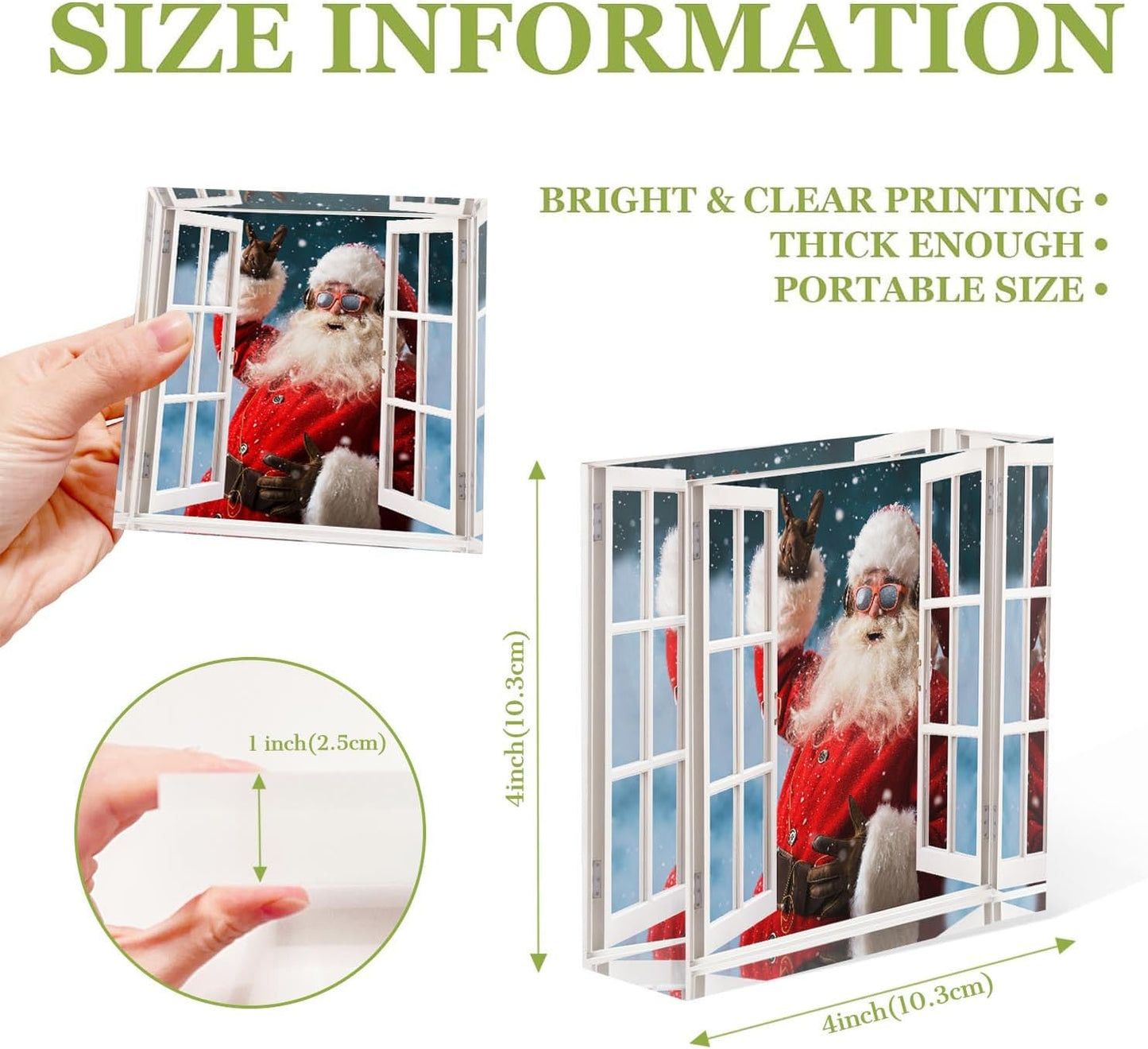 Decorative for Home Decor Lovely Santa Claus Outside The Window Nurse Presents for Women - Presents for Women Friends - Holiday Presents,Inexpensive Thank You Presents Ideas