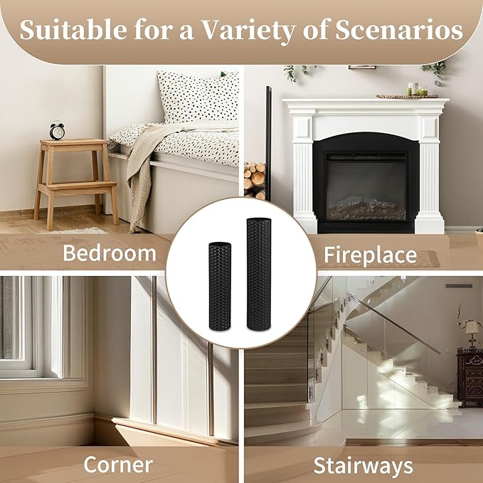 Sziqiqi Black Cylinder Tall Floor Vase: 27.6/21.7in Metal Extra Large Decorative Vase Set of 2 Living Room Modern Honeycomb Texture Big Standing Vase for Dining Bedroom Home Corner Indoor Office