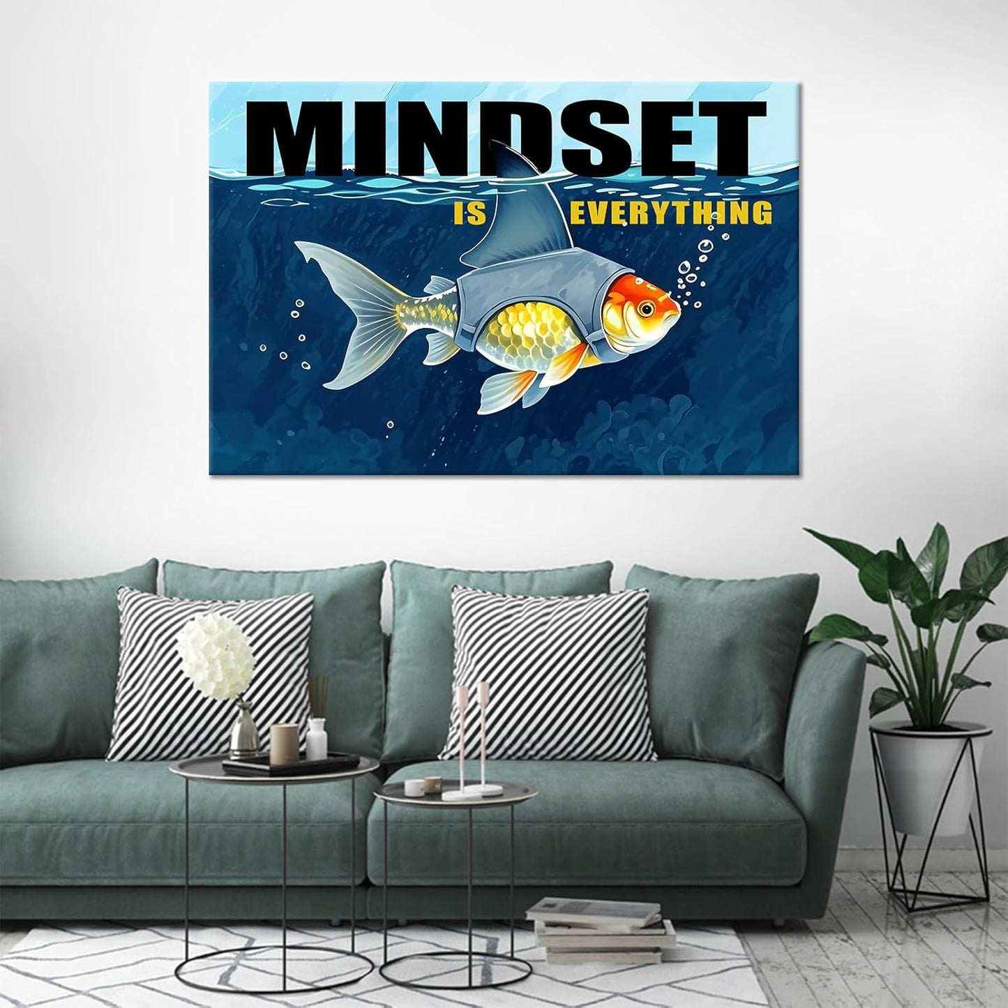 Inspirational Poster Wall Art Inspirational Entrepreneur Quotes Print on Canvas Positive Picture Painting Wall Decor Artwork for Modern Home Living Room School Office Ready to Hang [36''Wx24''H]