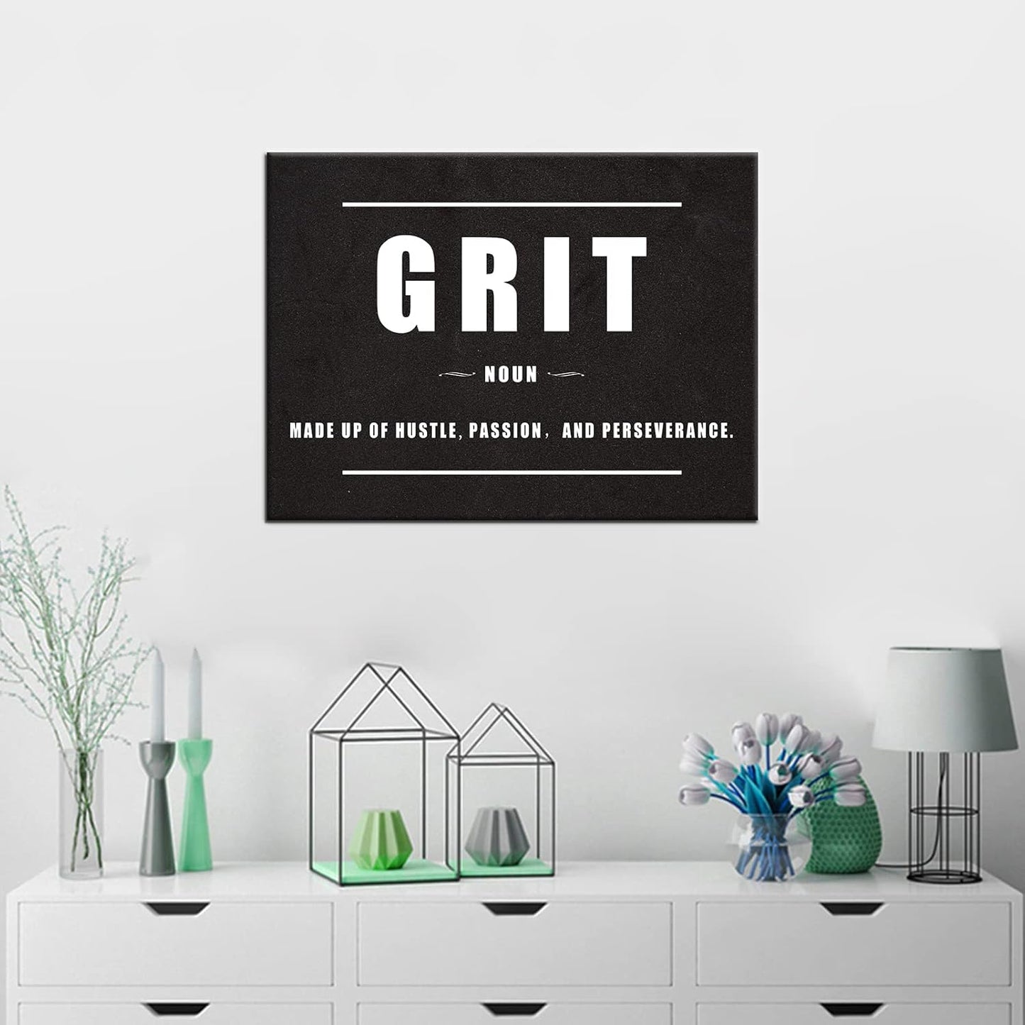 GoForArt Dream Big Motivational Canvas Wall Art, Inspirational Famous Quote Bedroom Living Room Decor, Positive Modern Landscape Mountain Office Dorm Room Poster Print (Motivational-01, 18.00" x 24.00")