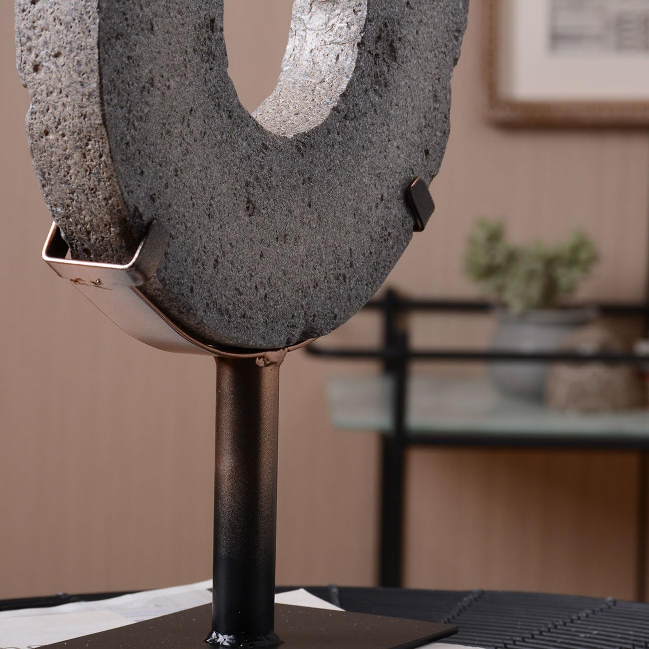 HAUCOZE Modern Sculpture Decor Abstract Statue Figurine Screen Arts Gifts Bookshelf Crafts Polyresin 13.8 inch