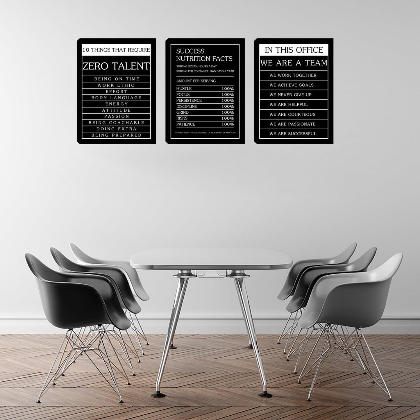 Inspirational Motivational Wall Art - Positive Affirmations for Office, Bedroom & Living Room - Framed Artwork (36'Wx16'H)