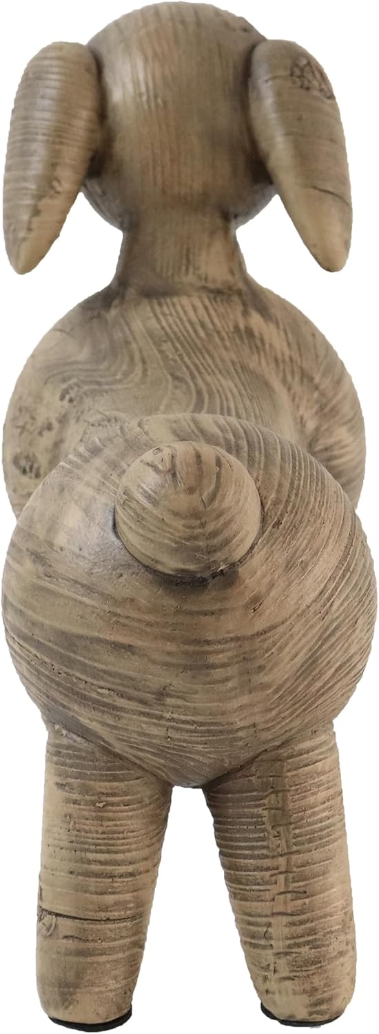 Hymmah Dog Home Decor Statue Rustic Home Decorations for Living Room, Boho Sculpture Resin Animal Collectible Figurines for Indoor Decor