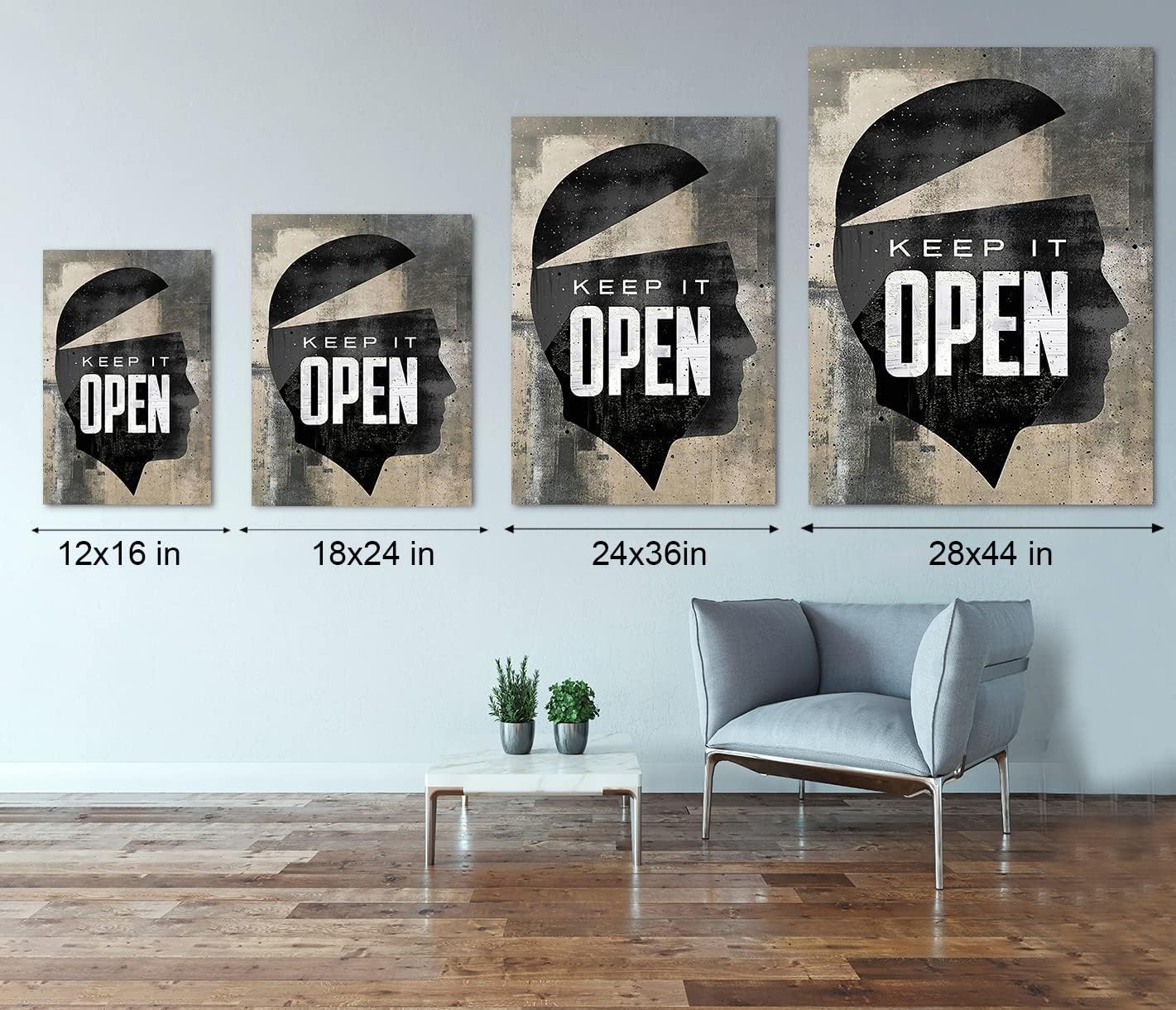 Framed Office Wall Art - Inspirational Motivational Quotes, Modern Workplace Decor, Easy to Hang Ready to Display (18x24 Inches)