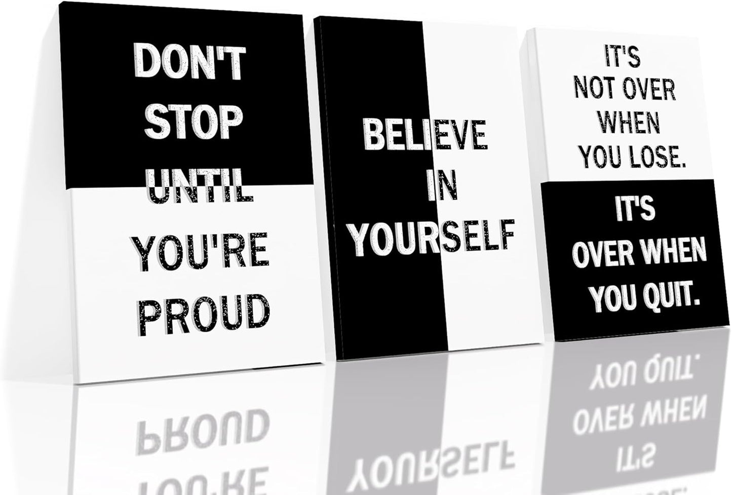 Inspirational Wall Art Home Decor Motivational Entrepreneur Quotes Poster Print on Canvas Black and White Sign Artwork Home Living Room Workplace Picture Wall Decoration Ready to Hang [60''Wx28''H]