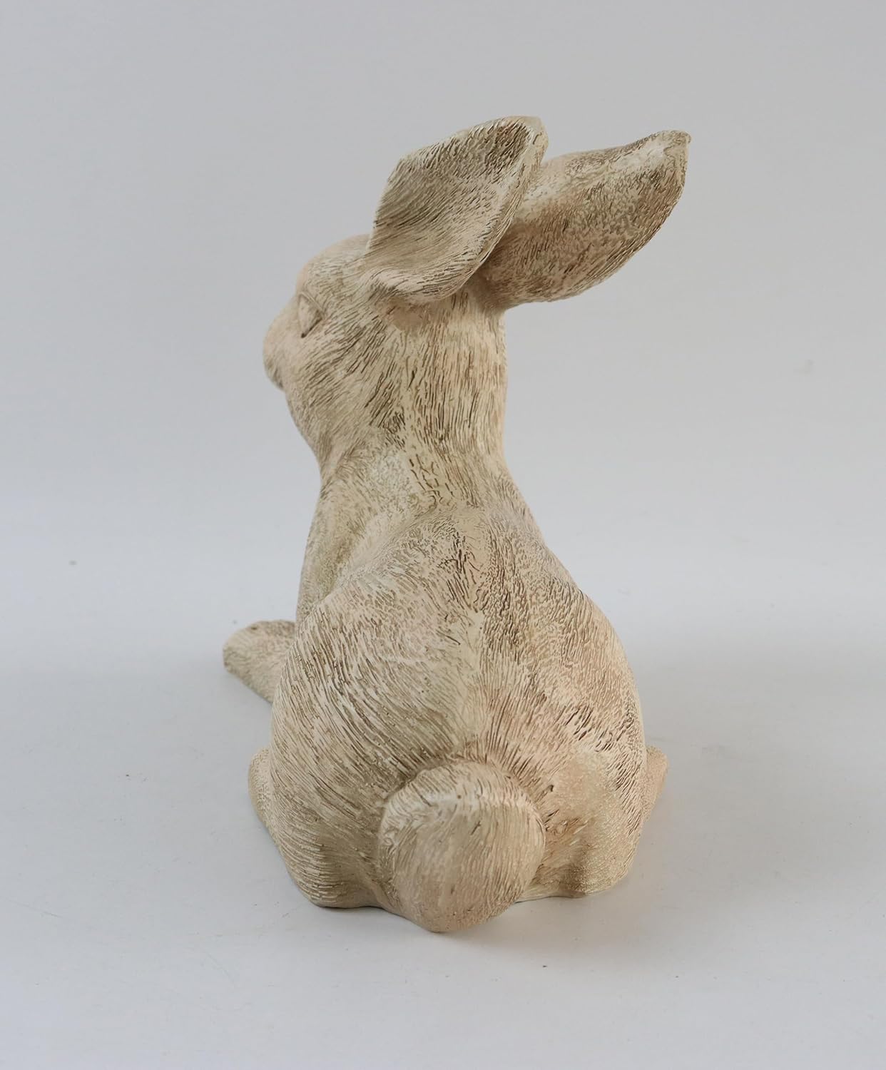 Hymmah Rabbit Statue Sculpture Home Decor Rustic Home Decorations for Living Room, Boho Resin Animal Collectible Figurines for Indoor Decor