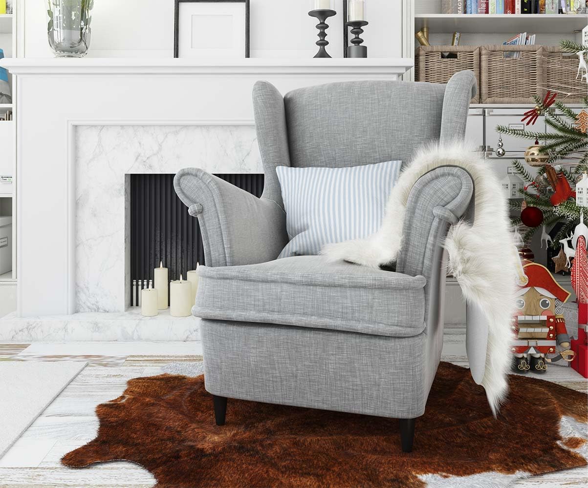 Blue Stripes Pillow Covers 16X16 Inch Throw Pillow Covers for Home Couch Bedroom Living Room