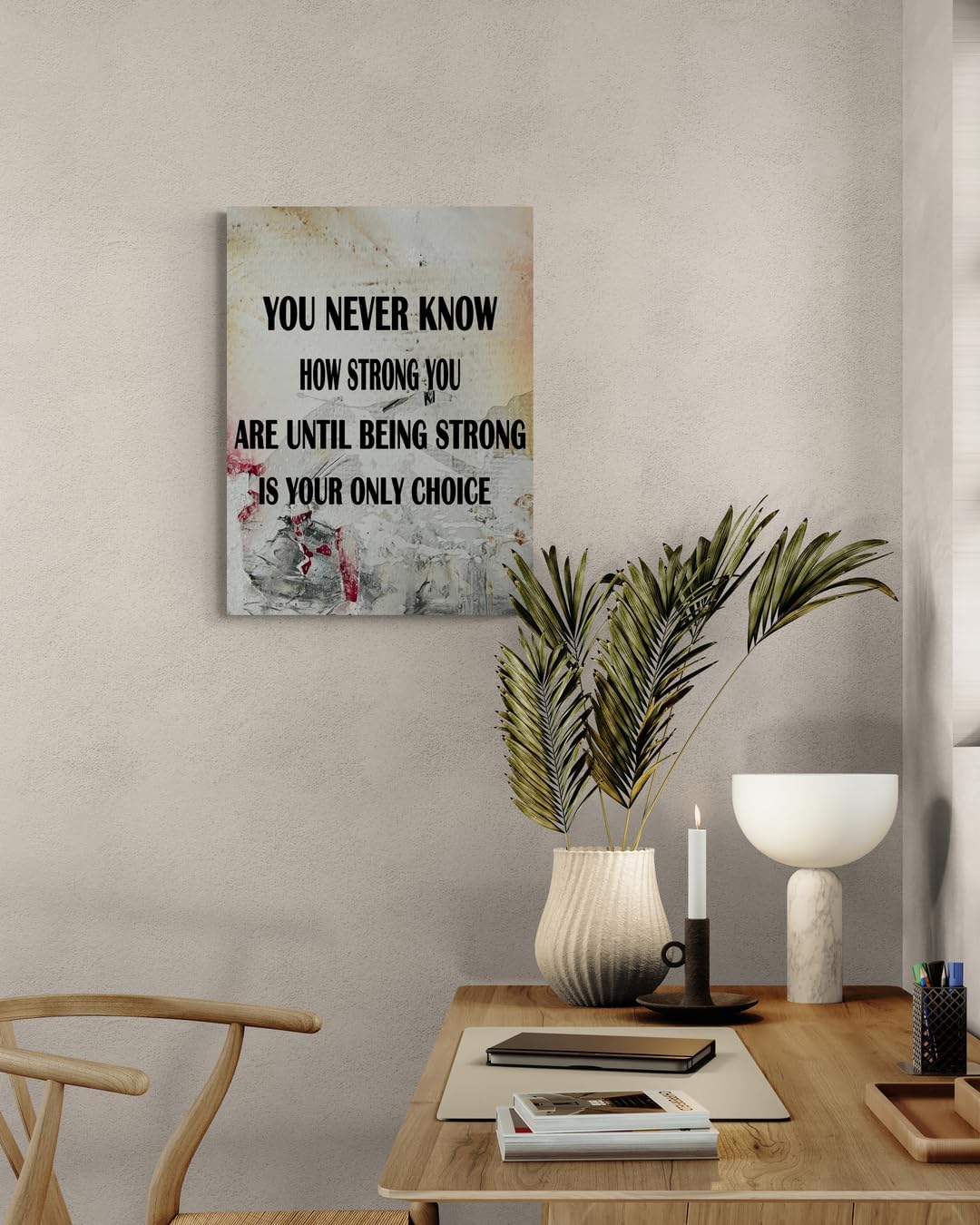 GoForArt Motivational Canvas Wall Art, Famous Quote Inspirational Prints Wall Decor, Motivational Poster for Office Living Room, Bedroom Dining Room Artwork Home Decoration 12x18in