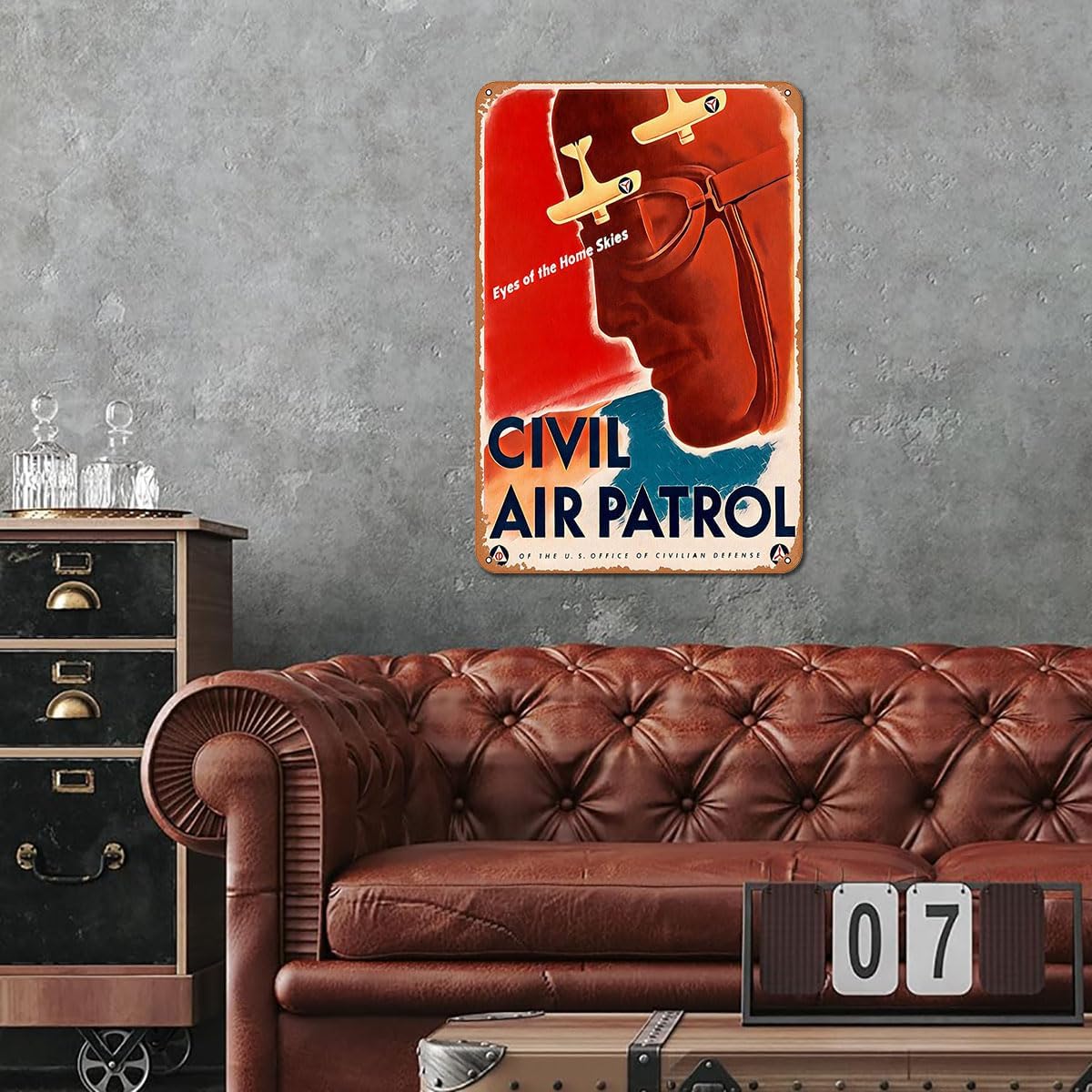 Civil Air Patrol Metal Sign - Aviation Wall Art and Airplane Decor, Retro Pilot Gift for History Enthusiasts, Home, Office, or Man Cave, 8"x12" Tin Poster