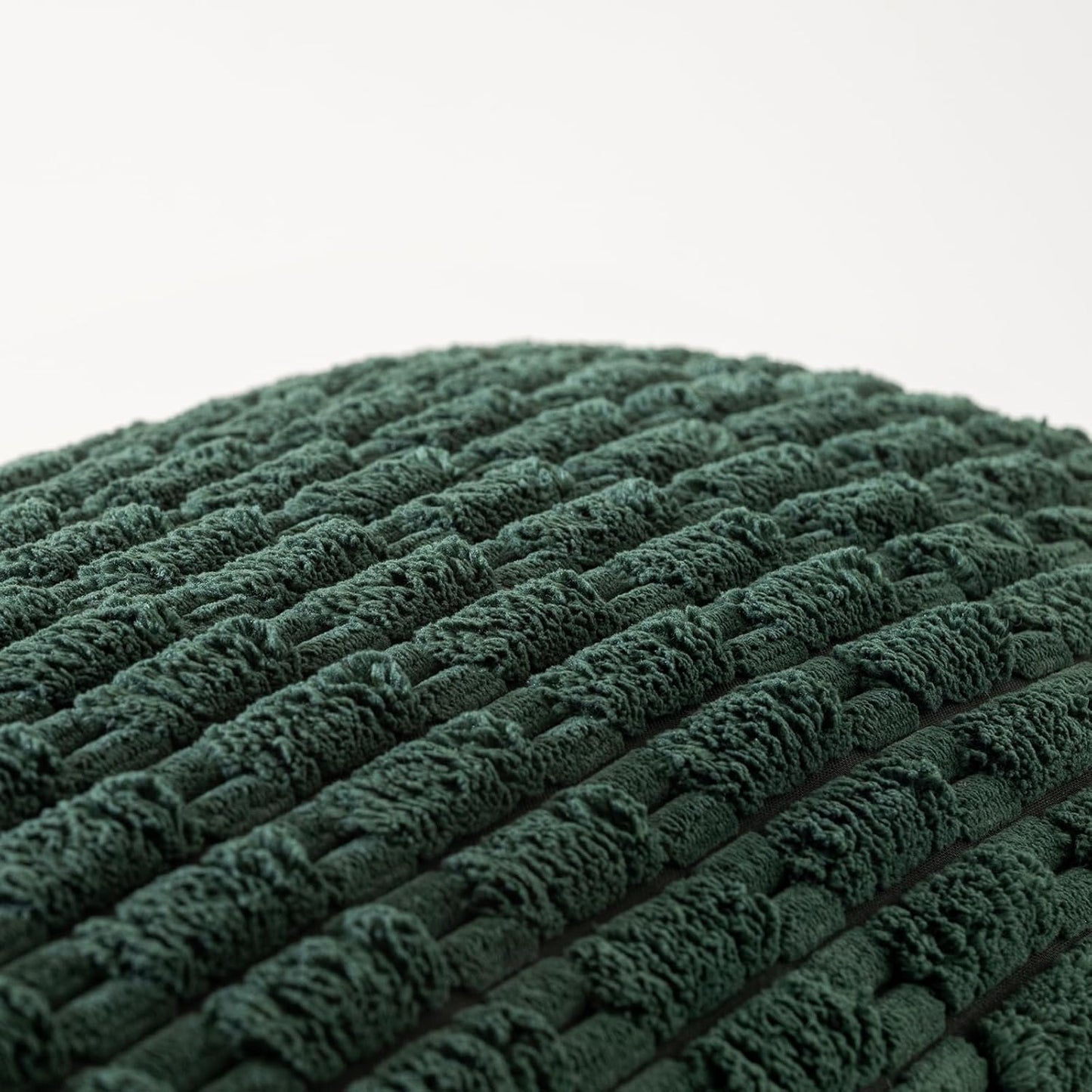 Fancy Homi Dark Green Long Body Lumbar Decorative Throw Pillow Covers 14x36 Inch for Bed Couch Bedroom Bench, Soft Corduroy Rectangle Solid Pillow Case 35x91 cm, Rustic Farmhouse Boho Room Decor