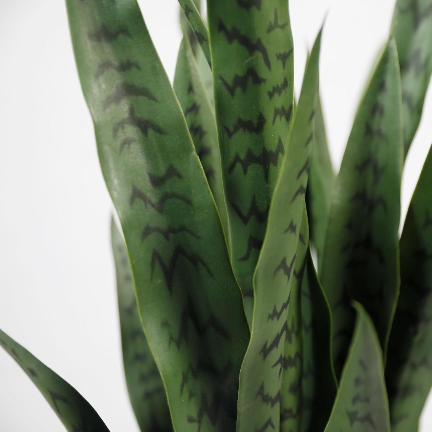 KOL 3FT 2-Pack Artificial Snake Plant, Fake Sansevieria Indoor Outdoor, 28 Thick PE Leaves Lifelike Faux Silk Plants, Home Living Room Decor 35in Mother in Law Tongue, Greenery for Office Decor, Green