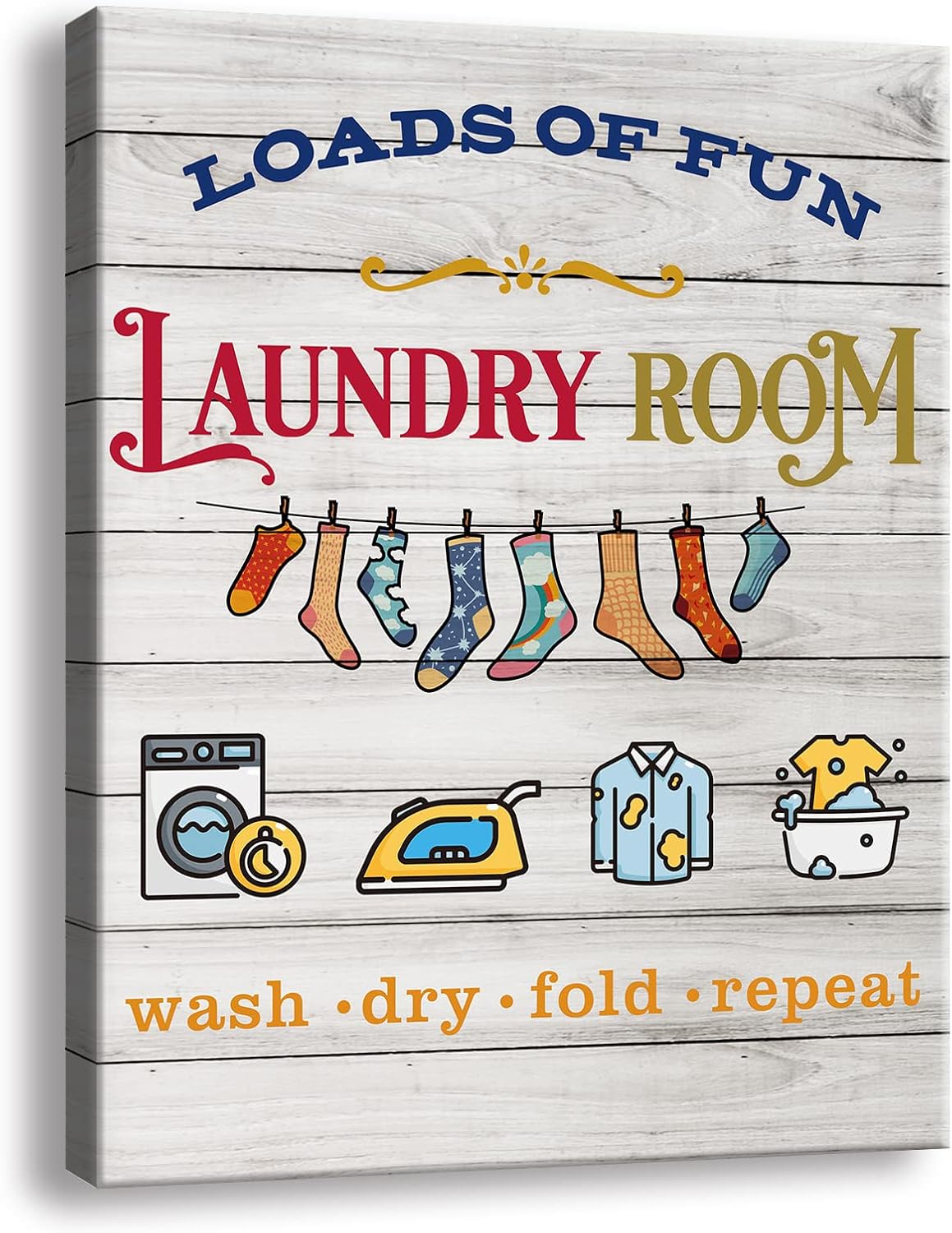 Laundry room wall deocor posters Vintage LaundryRoom Sign Canvas Wall Art Rustic Laundry Rules Prints Signs Framed funny bathroom wall art A-256