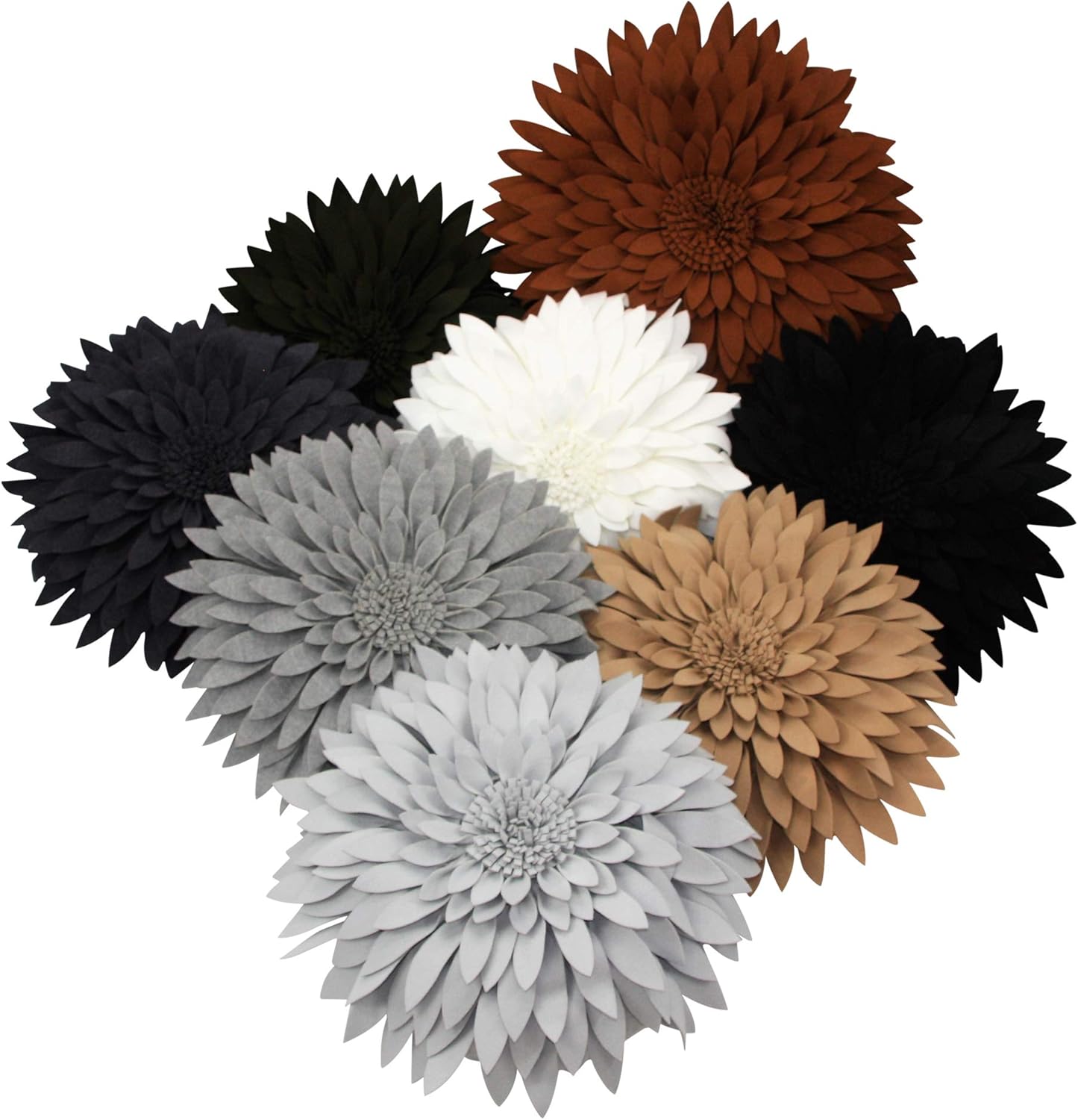 Contempo Lifestyles 3D Daisy Flower Decorative Pillow - Patented Design, Couch & Bed Decor (14.5" Flower, 13" Pillow, Heather Grey)