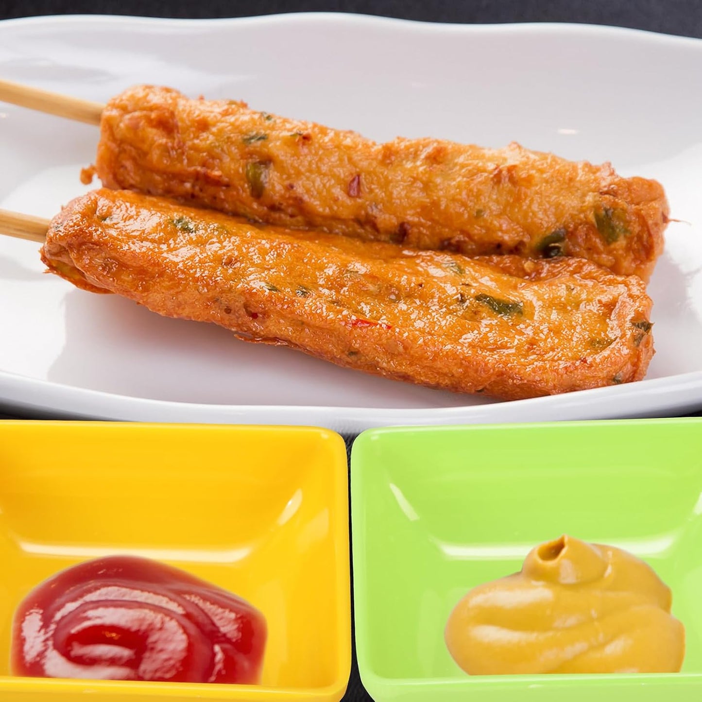 Domensi 24 Pcs Dipping Sauce Bowls, 3 oz Soy Sauce Dishes Dip Bowls Set for Tomato BBQ Ketchup Sushi and Other Party Supply Dinner(Bright Color)